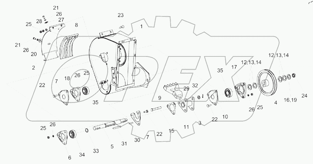  Устройство домолачивающее КЗК 0207000В-01