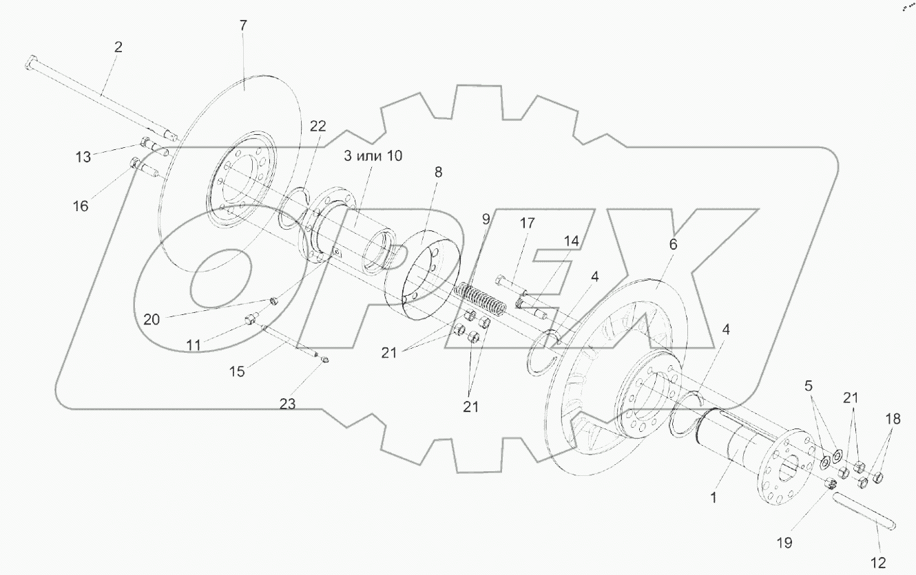  Вариатор барабана КЗК 0108100