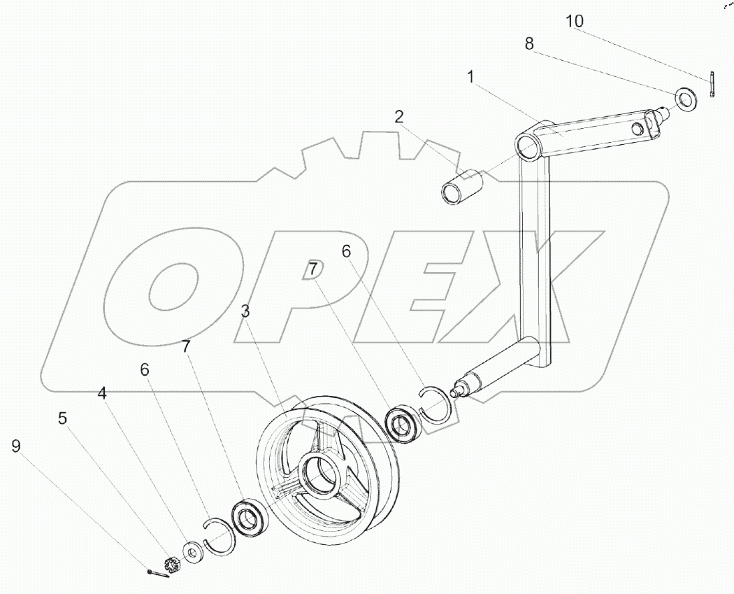 Рычаг КЗК-10-0202440
