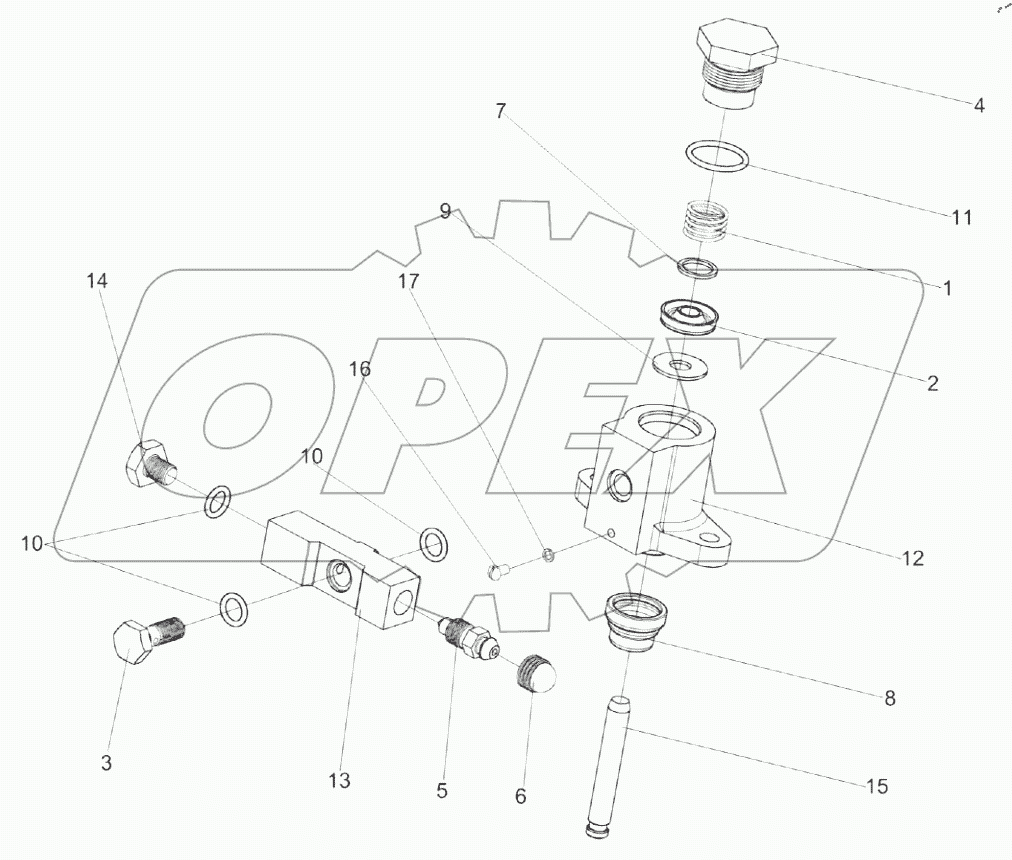  Гидроцилиндр блокировки диапазонов 3518020-46330
