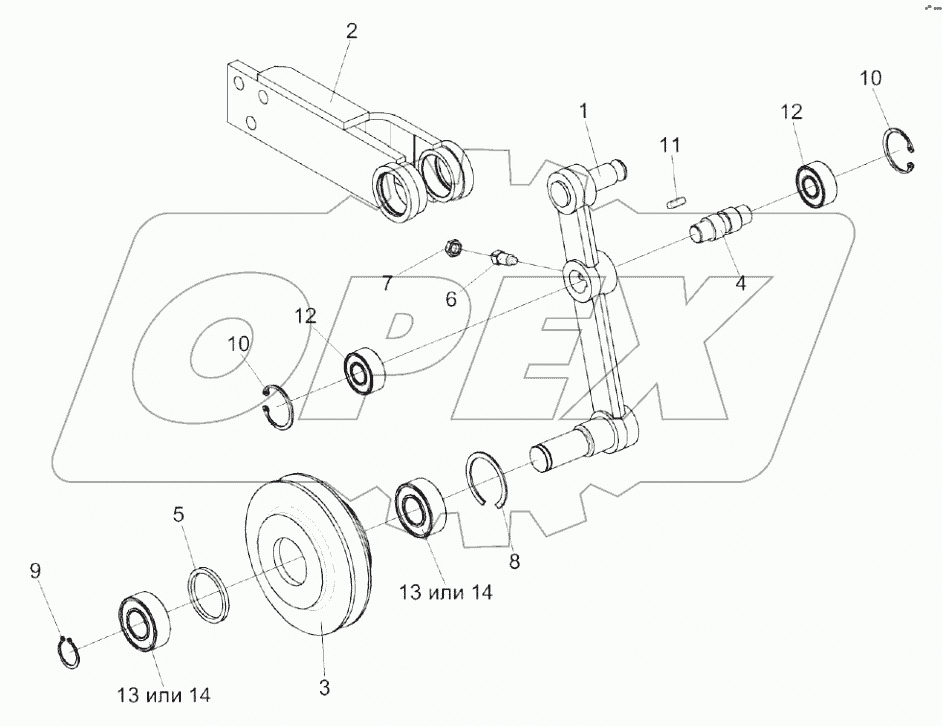  Рычаг УЭС-6-0400450