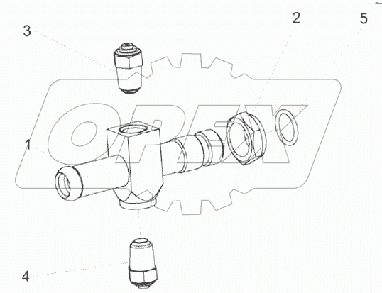  Тройник УЭС 0601520