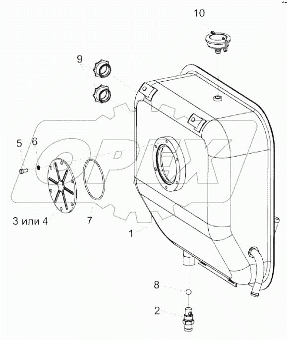  Бак масляный УЭС 0601650