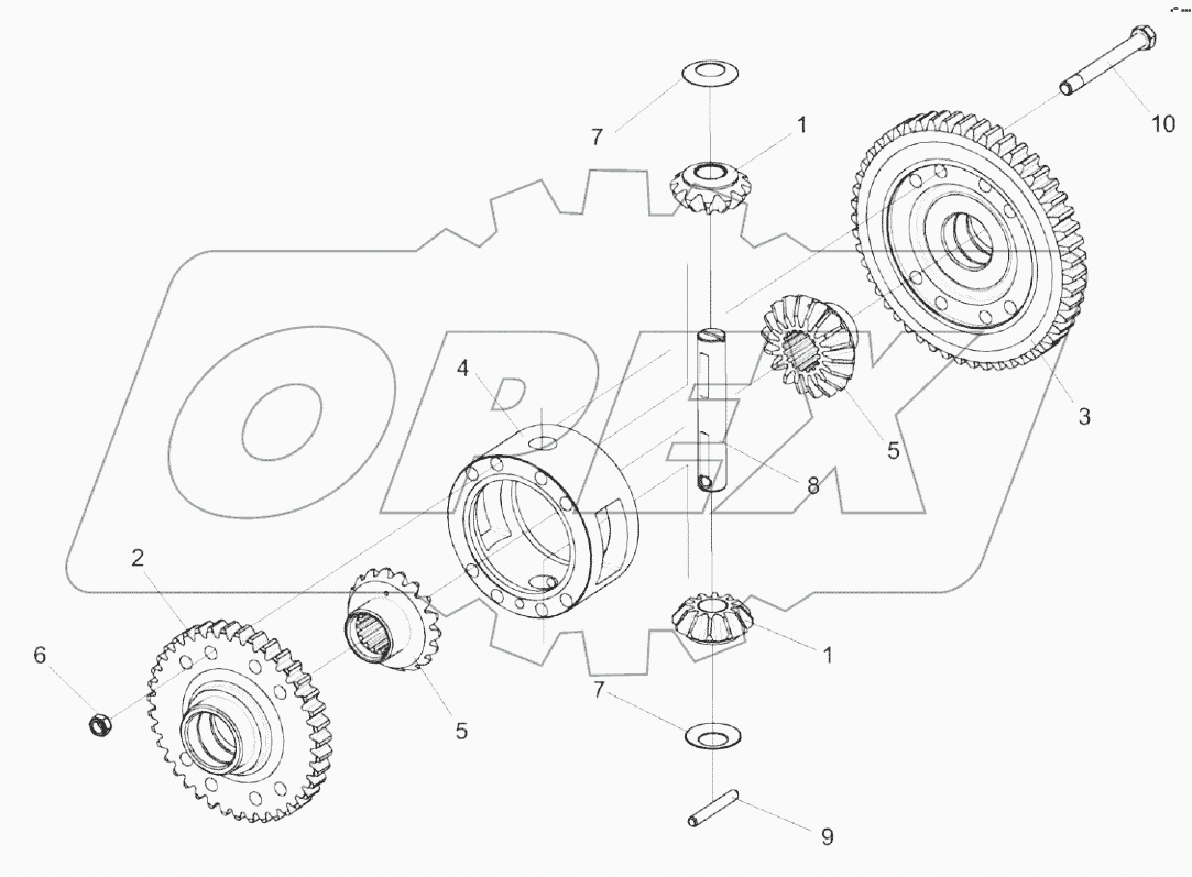 Дифференциал КЗК-8-0107540