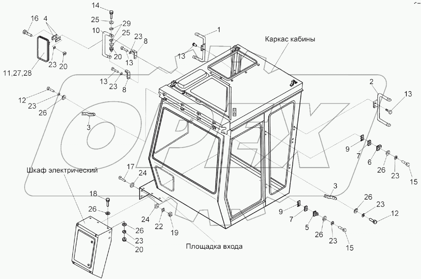  Установка зеркала УЭС 0200720