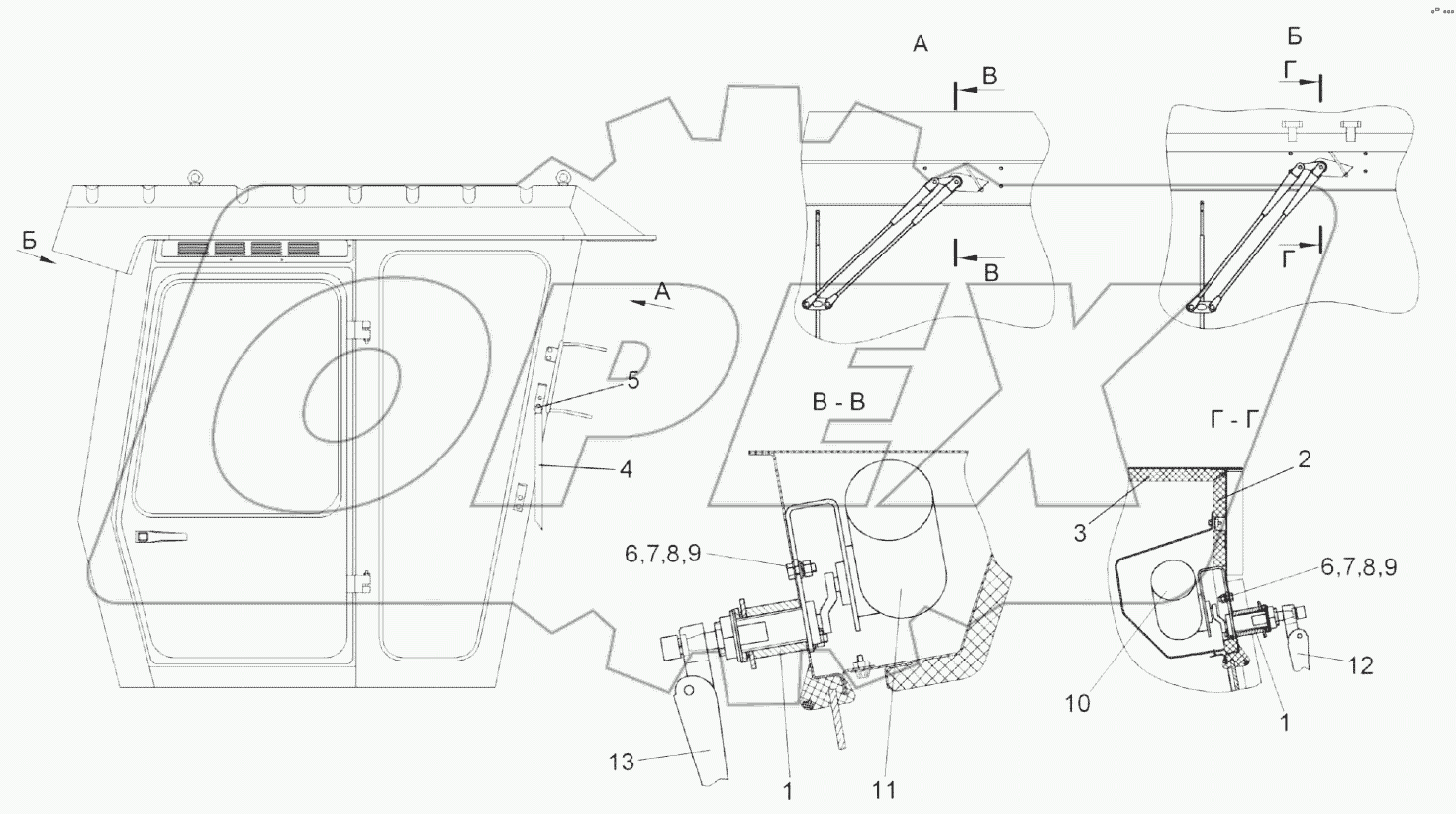  Установка стеклоочистителя УЭС 0201460