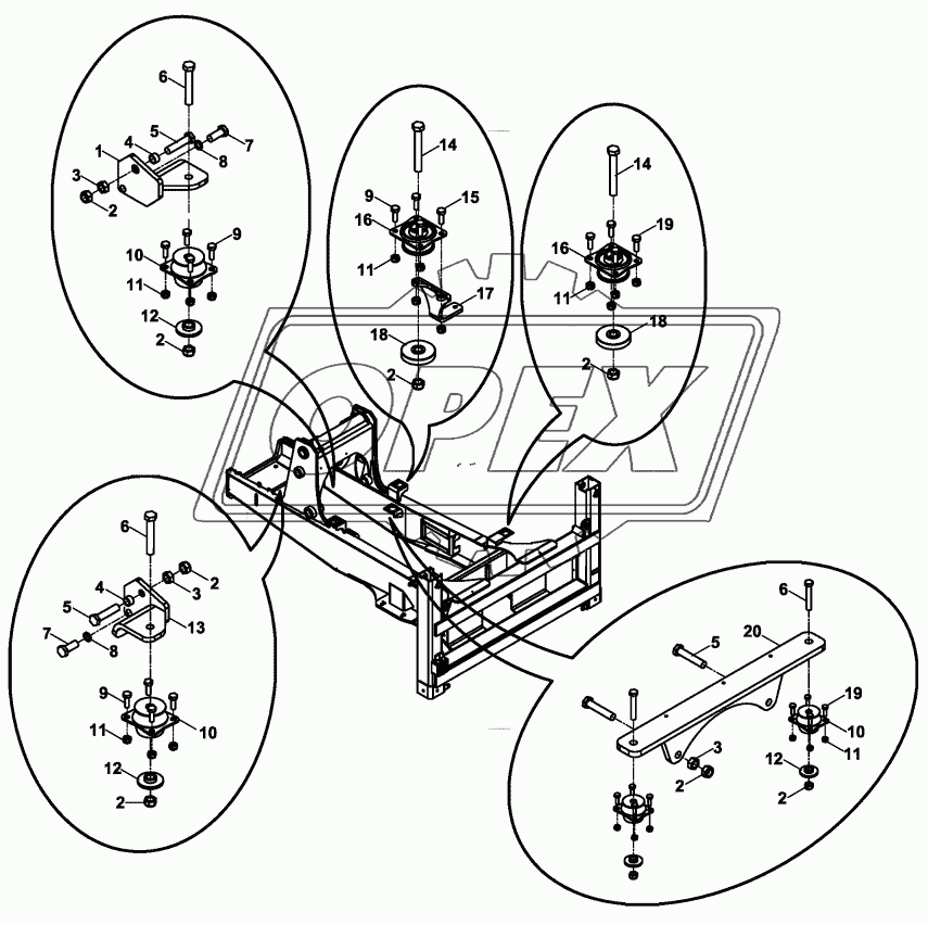 CHASSIS - CAB - ENGINE MOUNTINGS