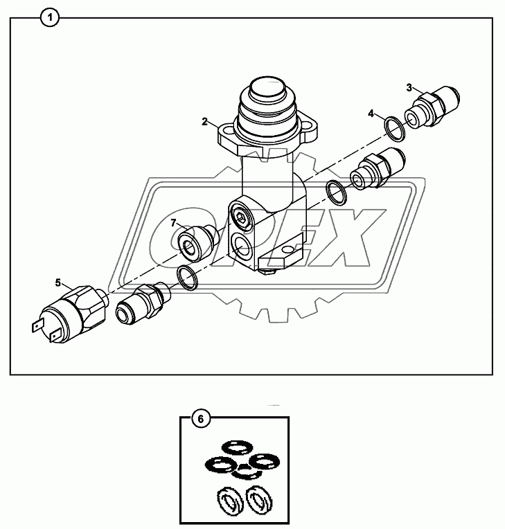 VALVE, BRAKE PEDAL, WITH SINGLE BRAKE PEDAL