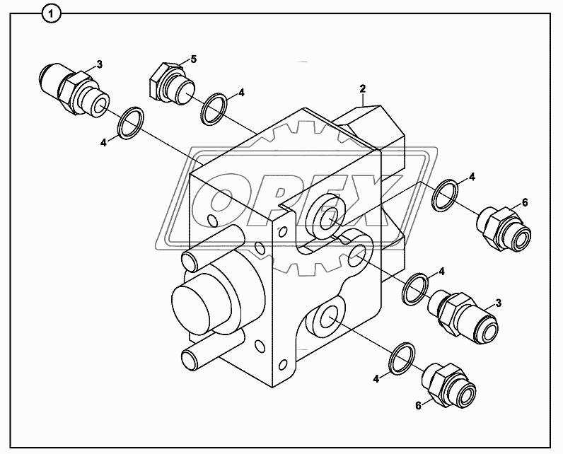 VALVE, BRAKE PEDAL, WITH DOUBLE BRAKE PEDAL