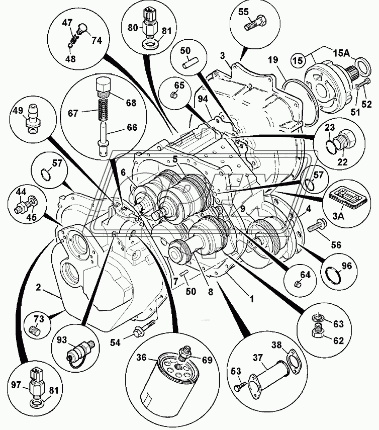 TRANSMISSION, EXTERNAL COMPONENTS, PS760