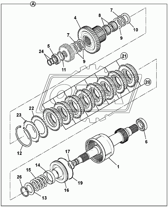 CLUTCH - LAYSHAFT &, COMPONENTS, TRANSMISSION, PS760