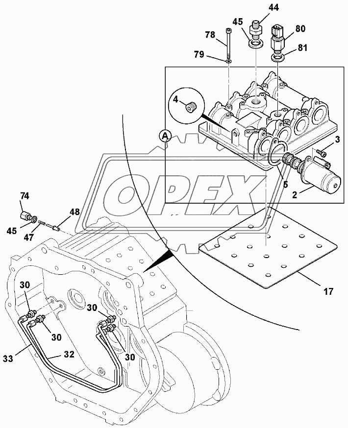 SOLENOID SWITCHES, + PIPEWORK, TRANSMISSION, PS760