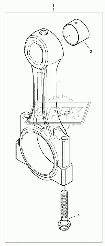 CONNECTING RODS, ENGINE 1104C-44T, RG38101