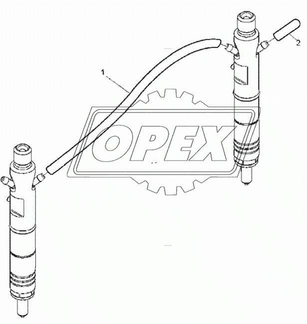 FUEL LEAK-OFF PIPE, ENGINE 1104C-44T, RG38101