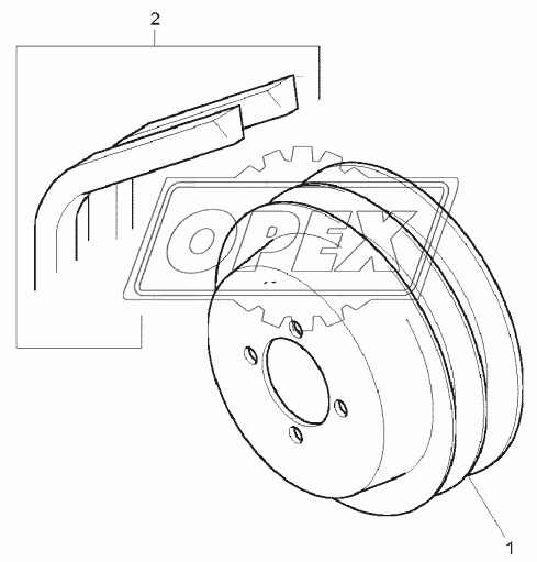 PULLEYS, ENGINE 1104C-44T, RG38101 1