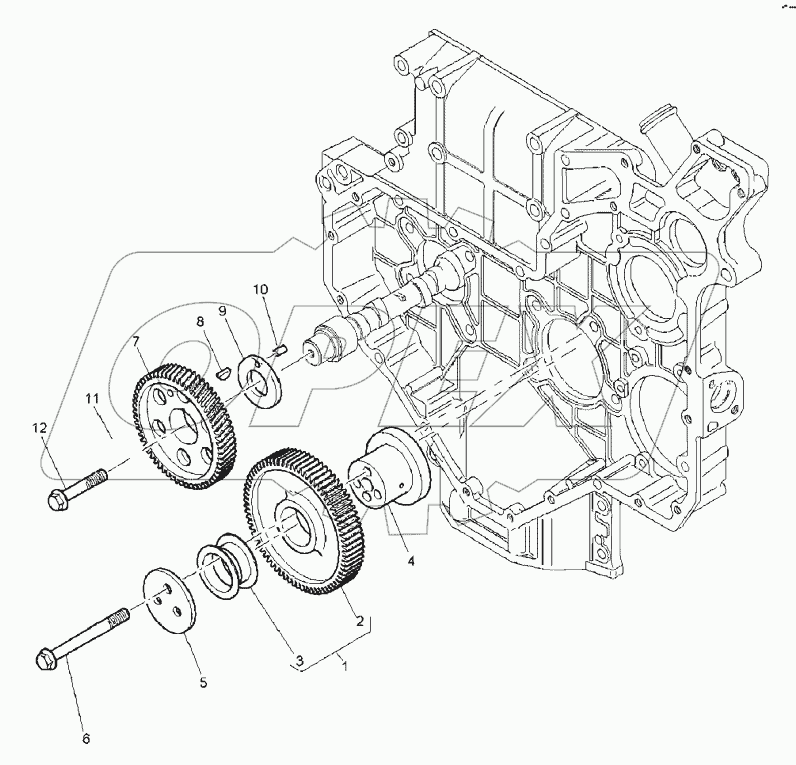 TIMING CASE, ENGINE 1104C-44T, RG38101
