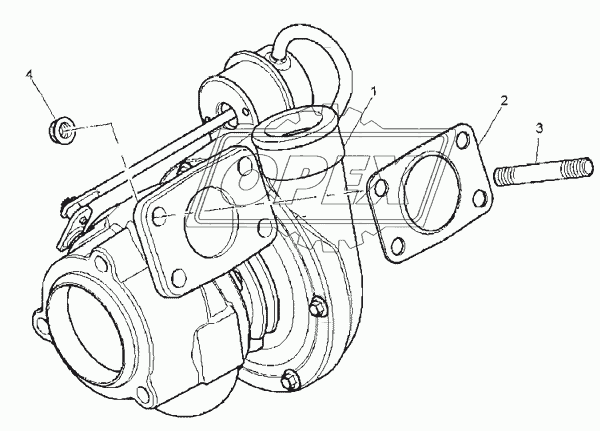 TURBOCHARGER, ENGINE 1104C-44T, RG38101