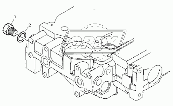 TEMPERATURE GAUGE & SENDER, ENGINE 1104C-44T, RG38101