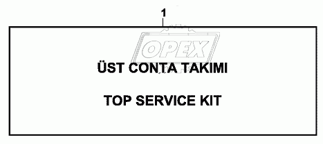 TOP SERVICE KIT, ENGINE 1104C-44T, RG38101