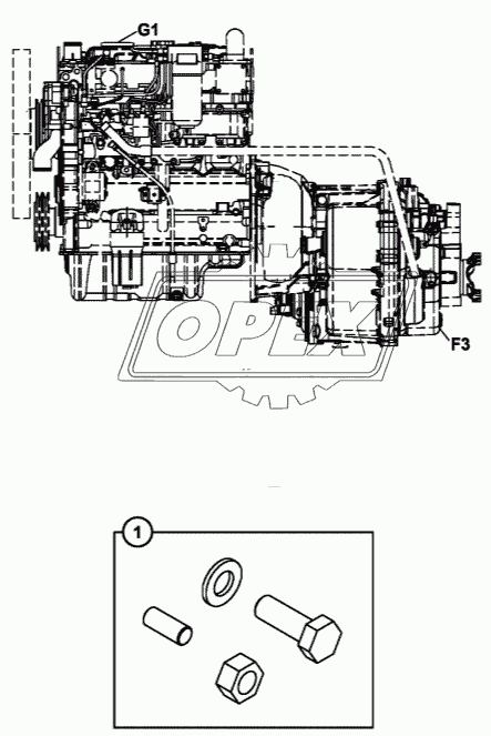 ENGINE & TRANSMISSION ASSEMBLY