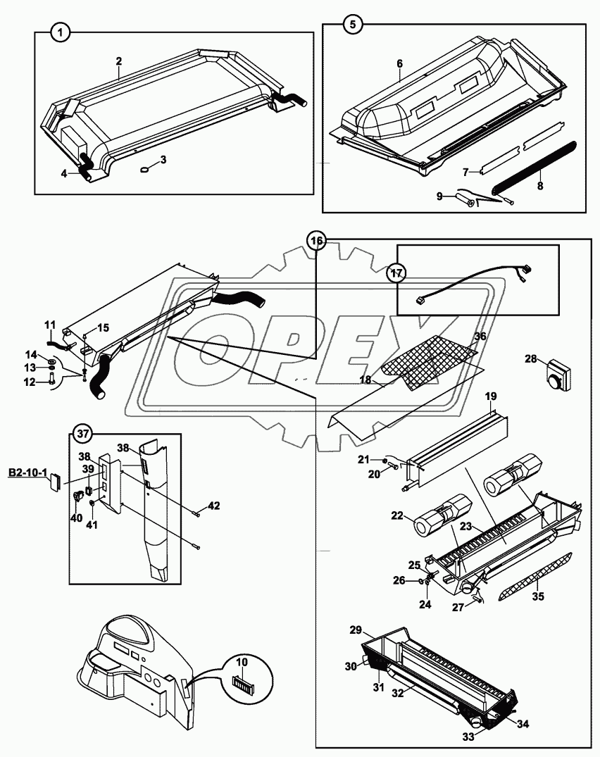 AIR CONDITIONER, CAB, COOLING SYSTEM 1