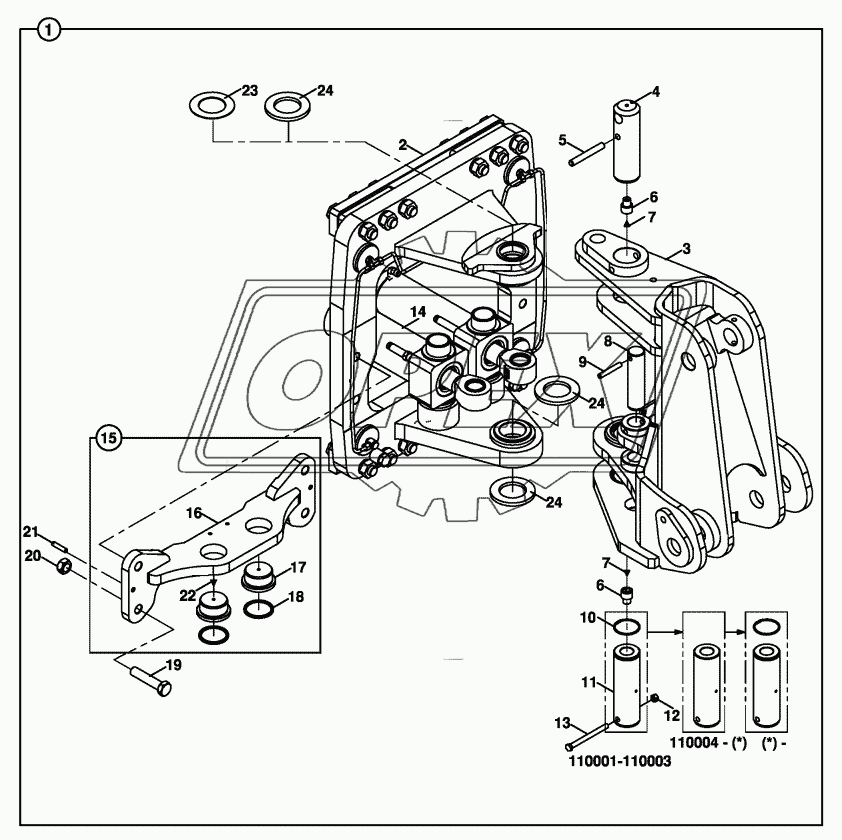 KINGPOST- CARRIAGE- SLEW / SWING RAM MOUNTINGS 1