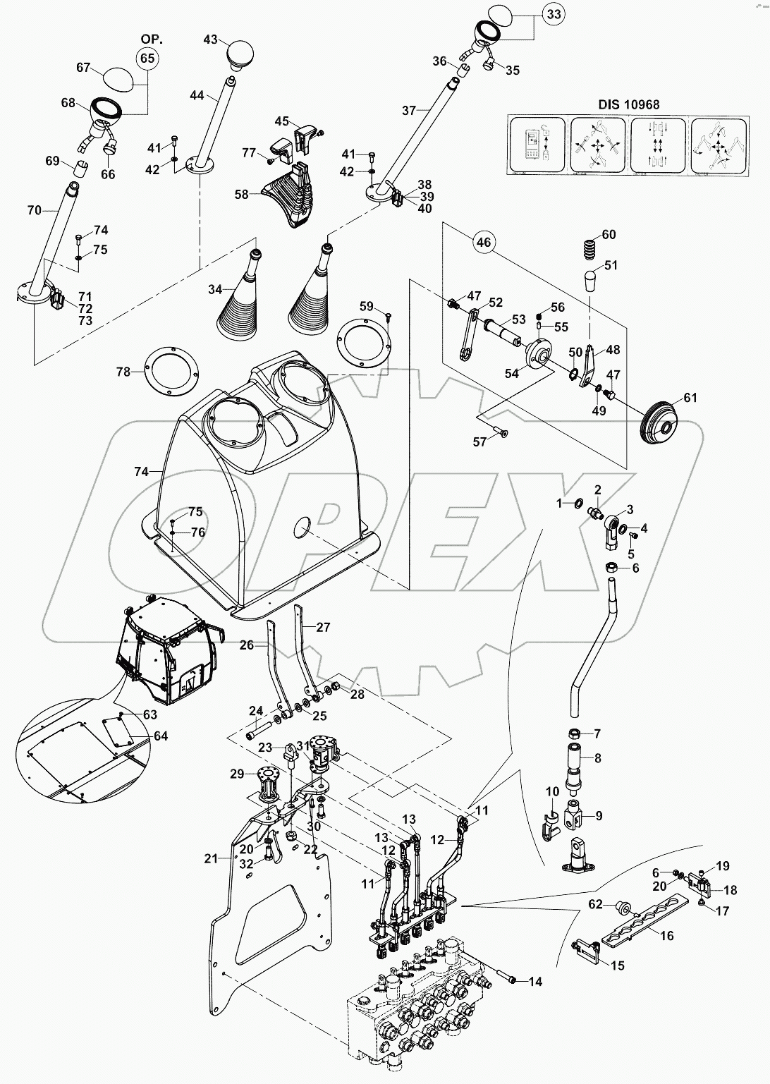 CONTROL SYSTEM, BACKHOE A19001-
