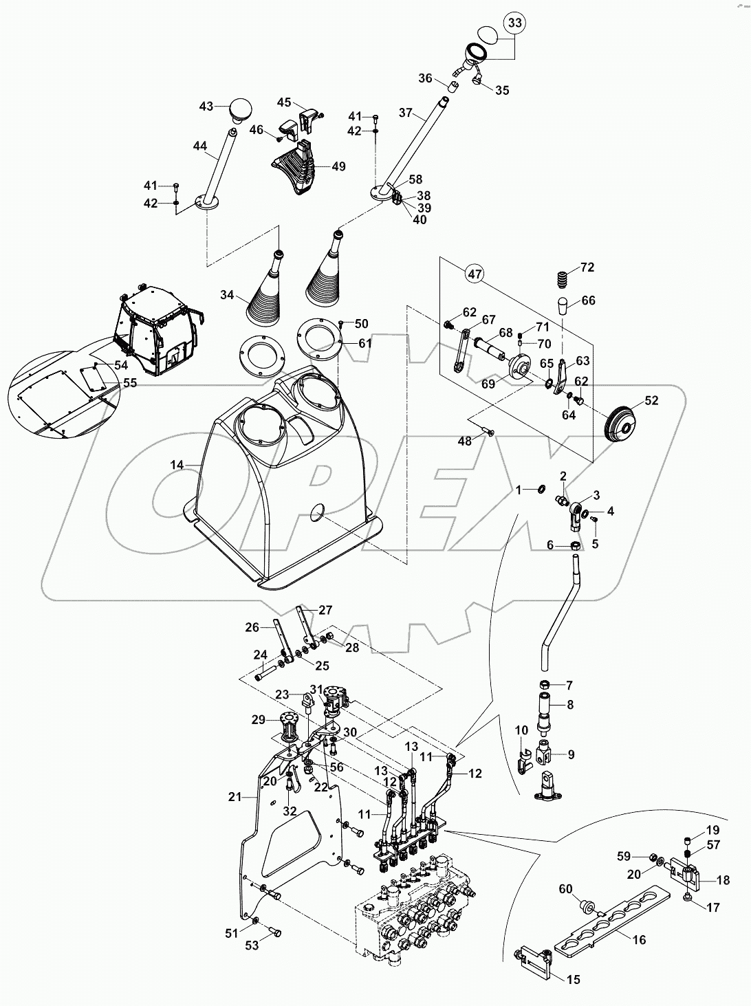  CONTROL SYSTEM, BACKHOE A19001-