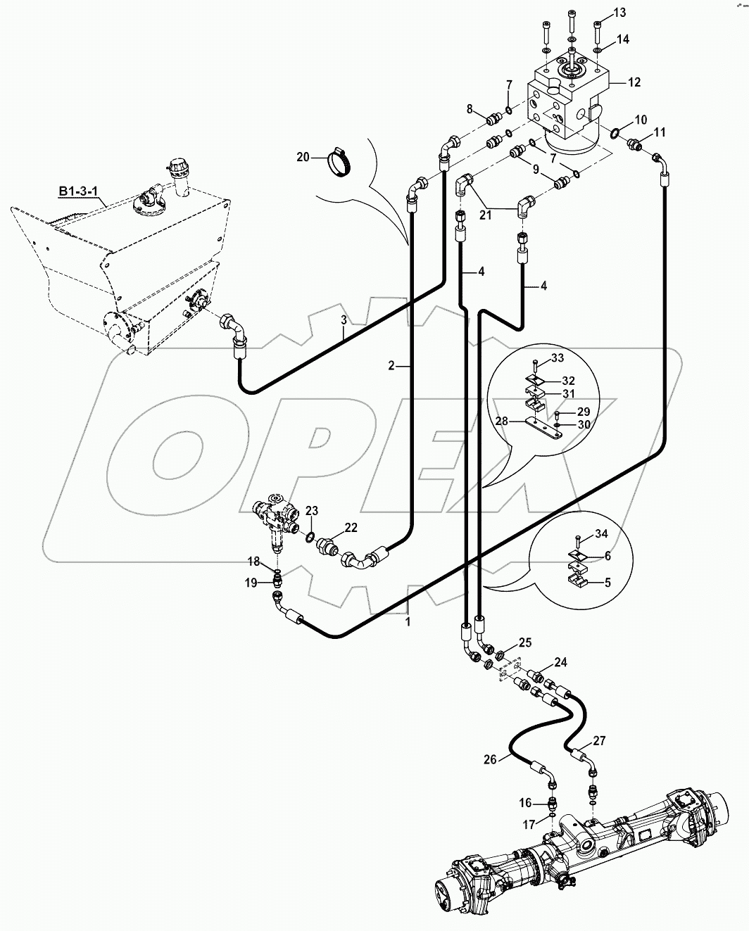  STEERING, CIRCUIT MOUNTING A19001-