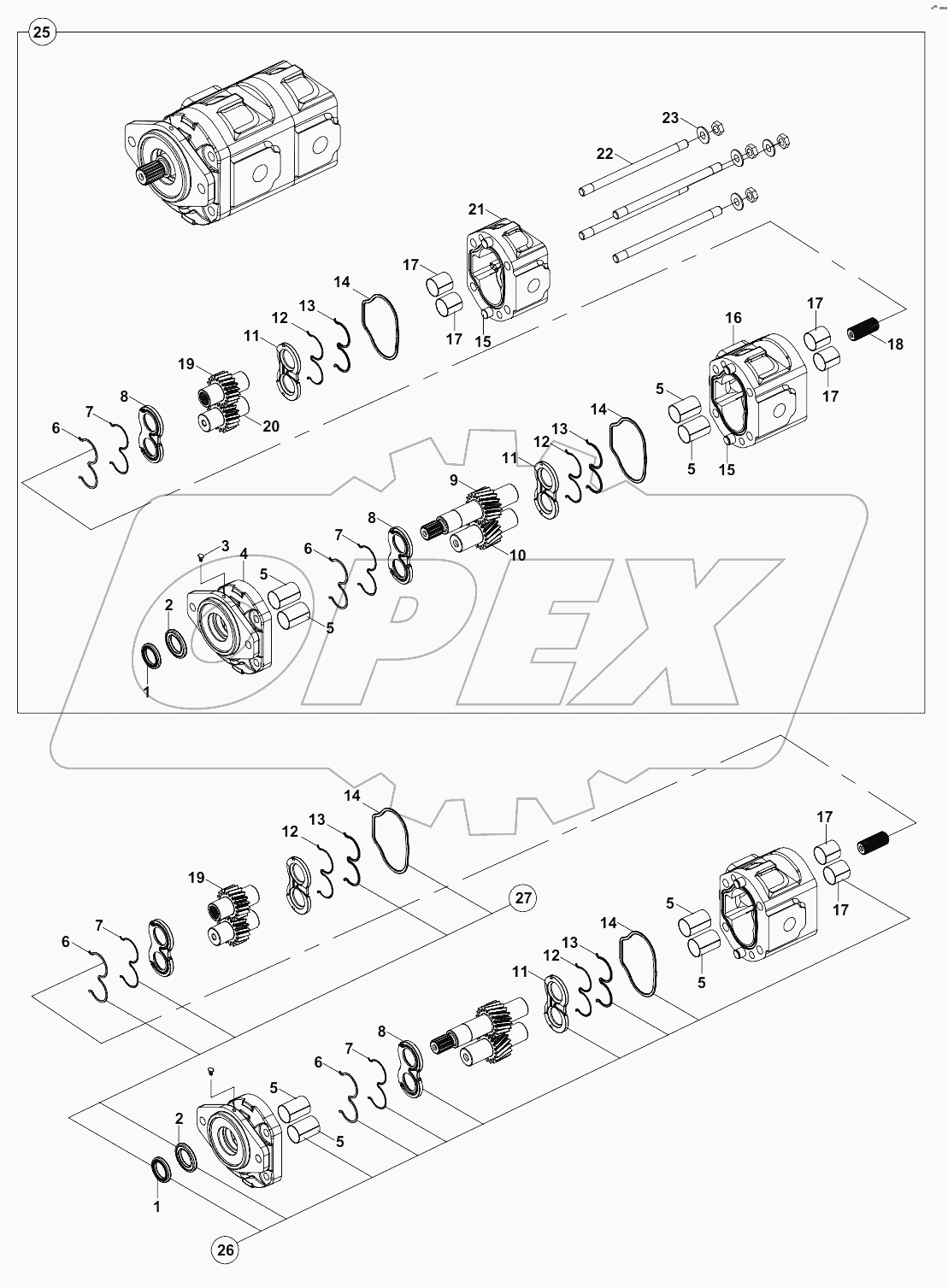  GEAR PUMP, HEMA A19951-