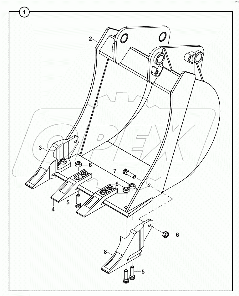 BUCKET, BACKHOE A19001-