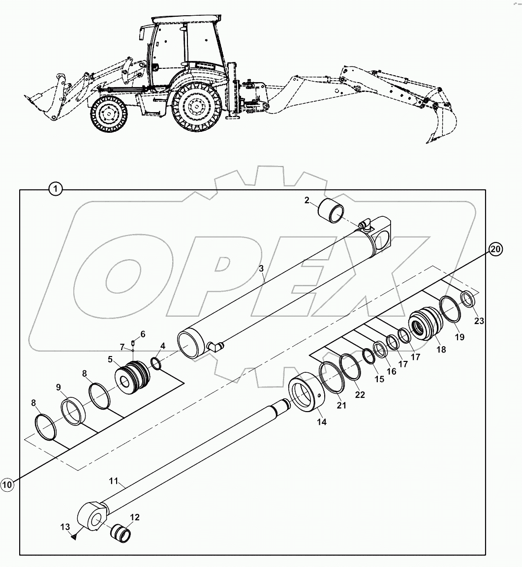  RAM, LIFT, LEFT, LOADER A19001-
