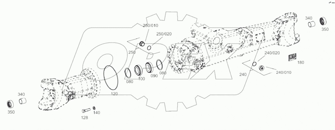  AXLE BRACKET, FRONT AXLE A19001-A20225