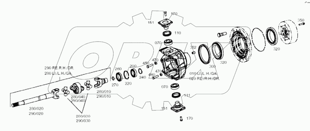  JOINT HOUSING, FRONT AXLE A20226-
