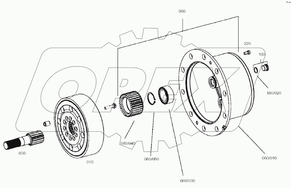  PLANETARY DRIVE, FRONT AXLE A20226-