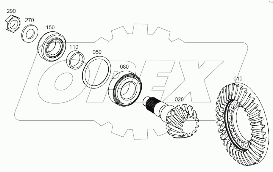  DRIVE, REAR AXLE A19001-