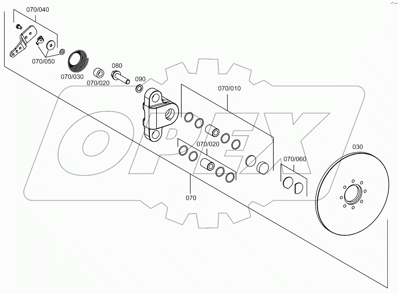  PARK BRAKE, REAR AXLE A19001-