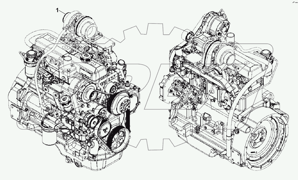  ENGINE, INT. TIER4, 4045HF280 A19001-