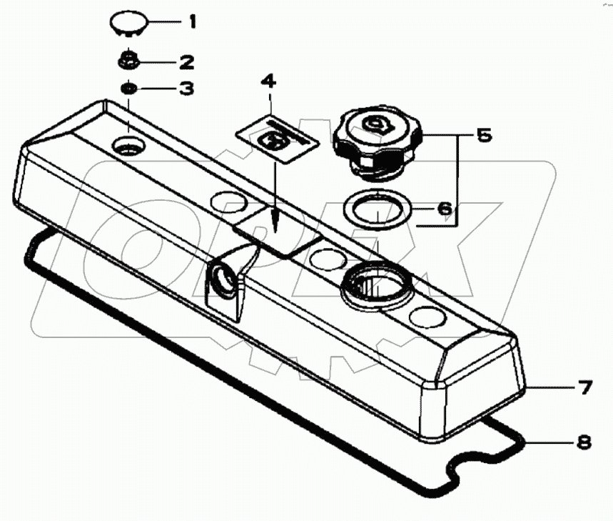  VALVE COVER, 4045HF280 A19001-