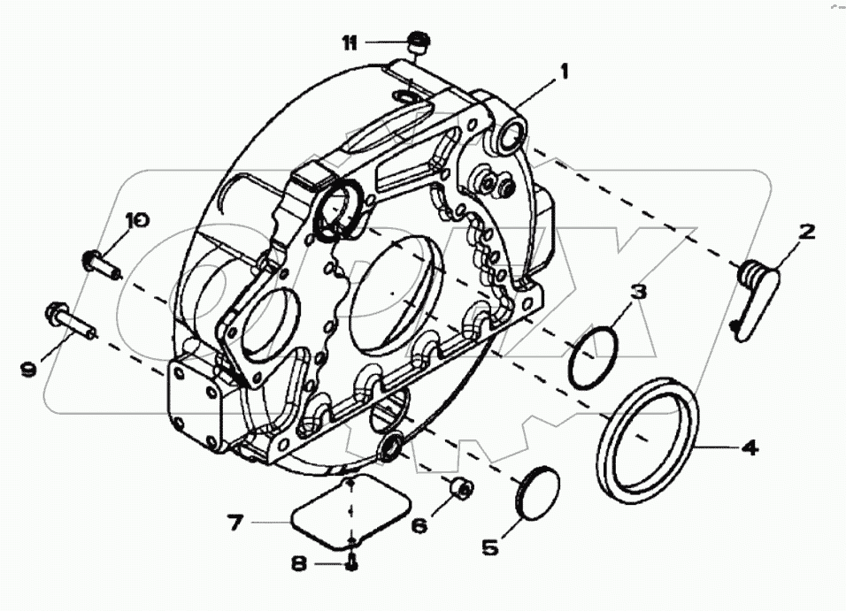  FLYWEEL HOUSING, 4045HF280 A19001-
