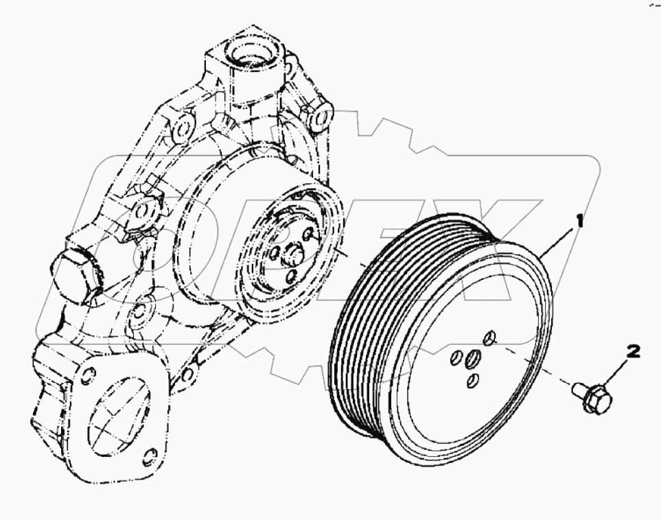  WATER PUMP PULLEY, 4045HF280 A19001-