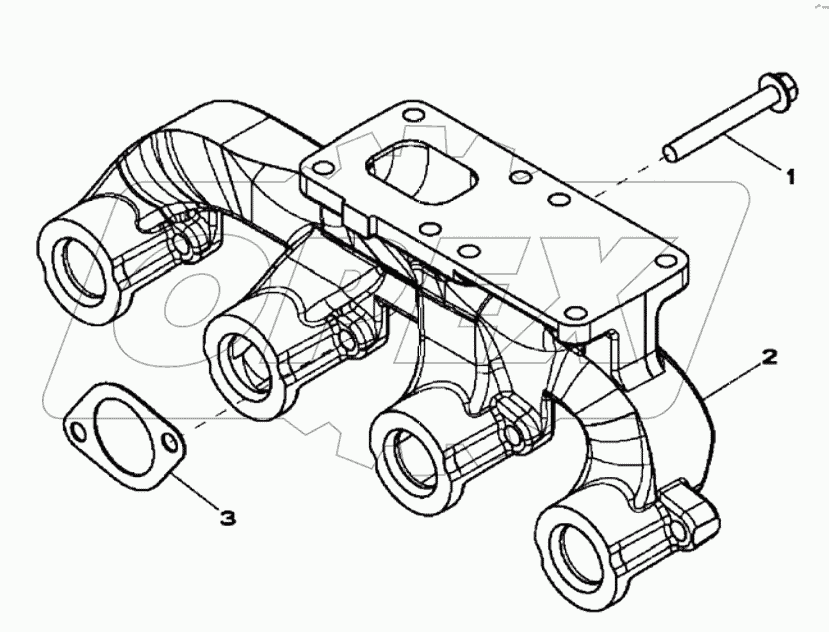  EXHAUST MANIFOLD, 4045HF280 A19001-