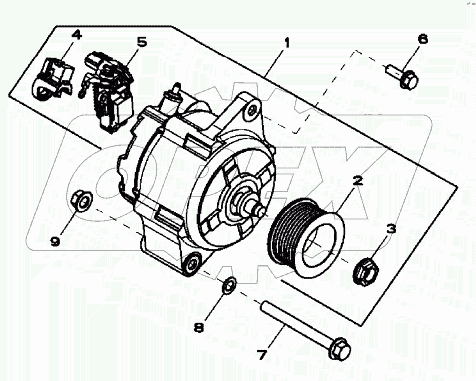  ALTERNATOR, 4045HF280 A19001-