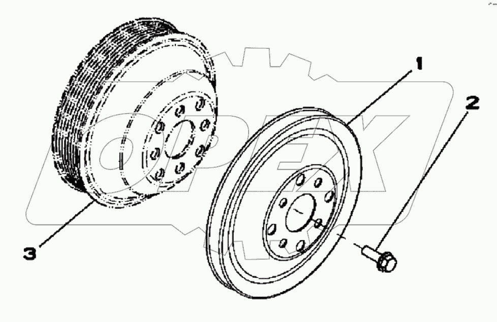  AUXILIARY DRIVE, 4045HF280 A19001-