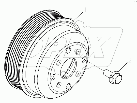  FAN PULLEY, 4045HF280 (WASTEGATE) A20576-