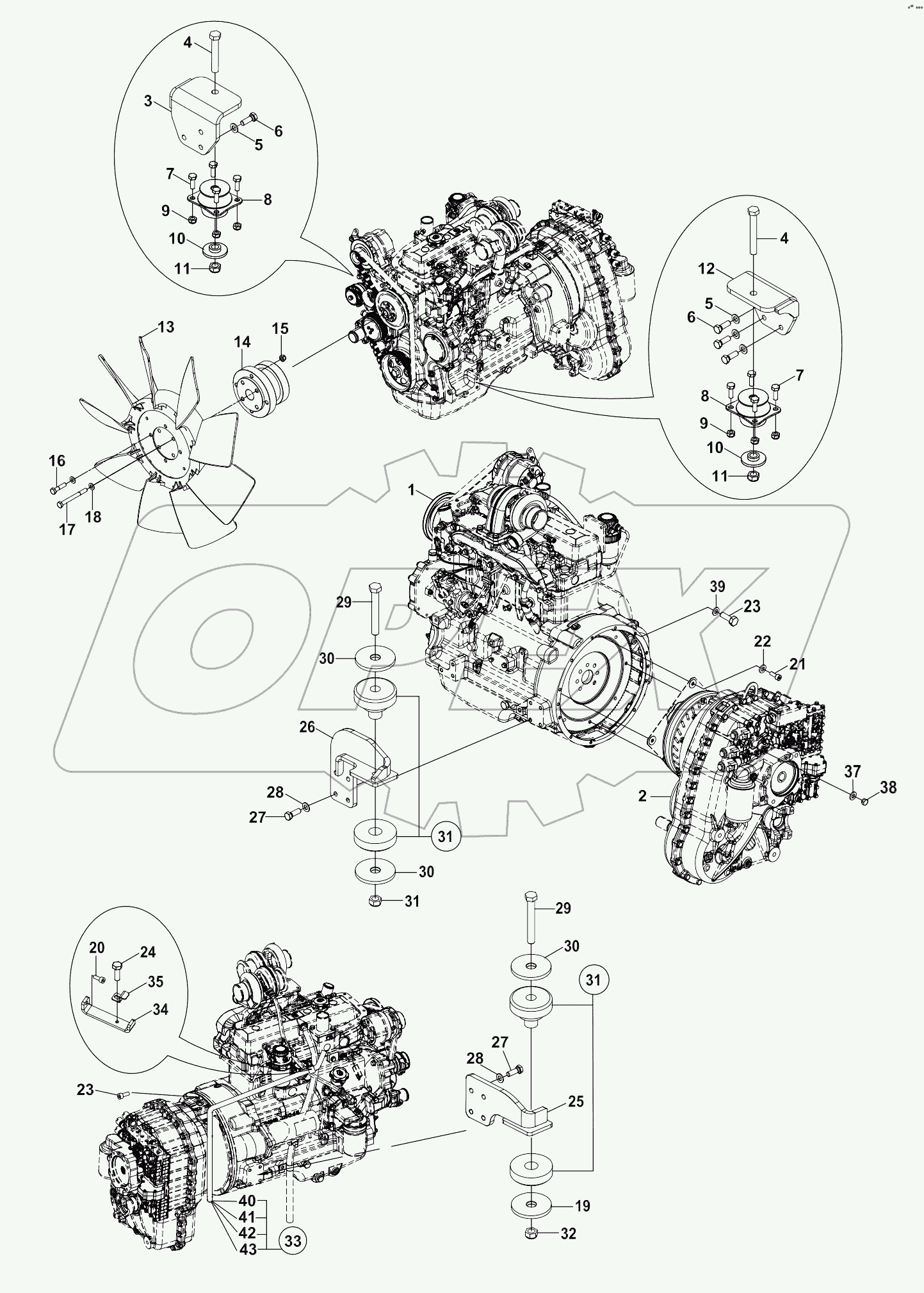  CHASSIS-CAB-ENGINE MOUNTINGS A20906-