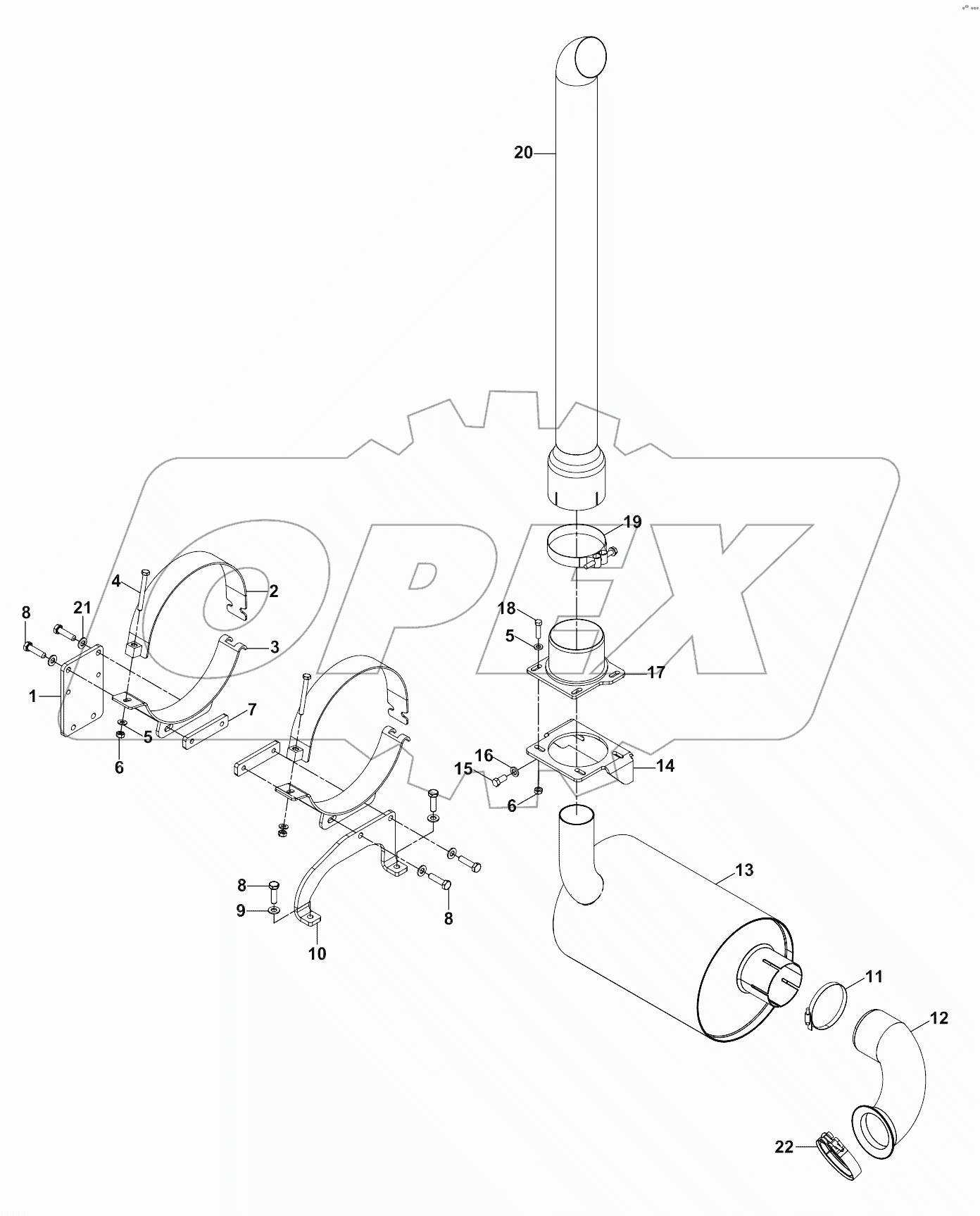  EXHAUST ASSEMBLY A19001-