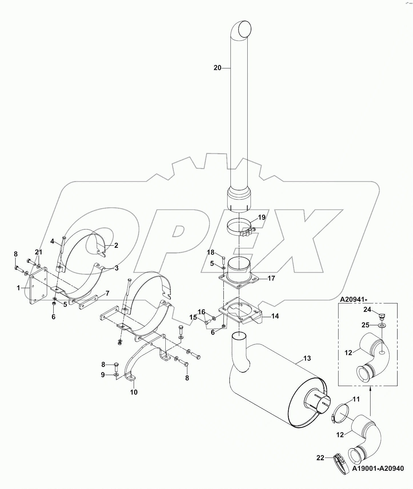  EXHAUST ASSEMBLY A20906-
