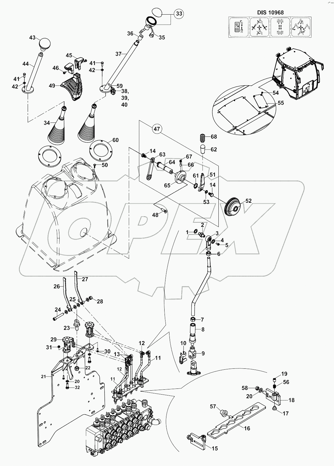  CONTROL SYSTEM, BACKHOE, NB A19001-