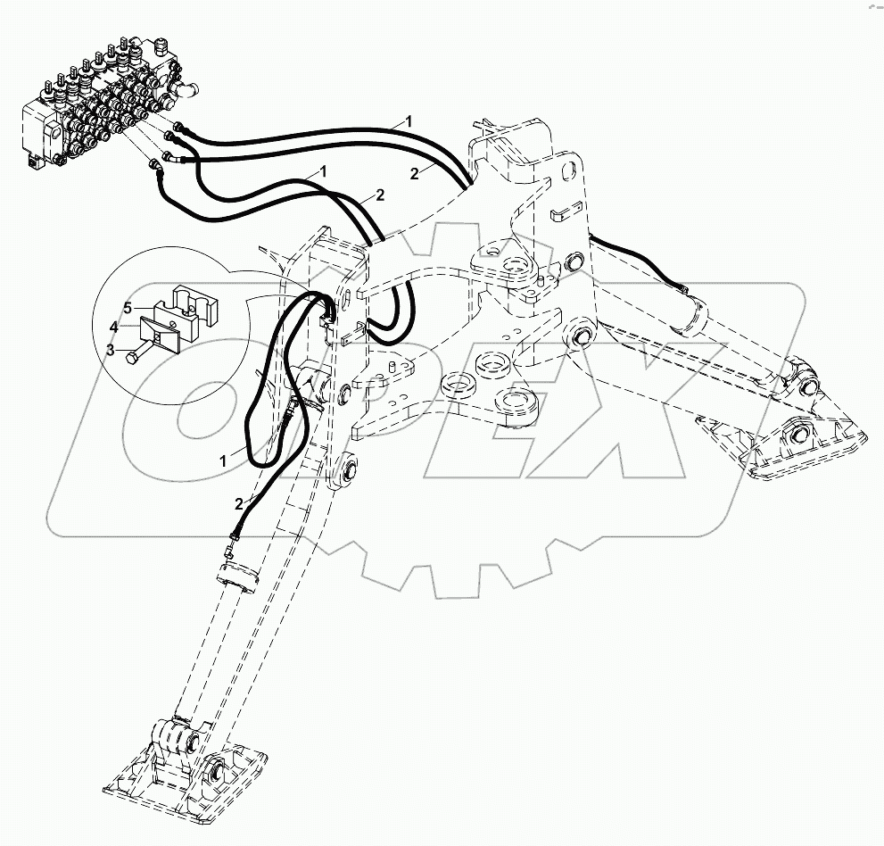  CIRCUIT MOUNTING, RAM, STABILISER A19001-
